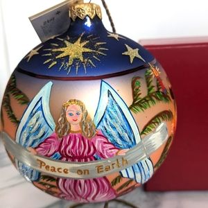 Radko l Peace on Earth 1999  ornament. Limited edition # 269 5 in w box & tag.